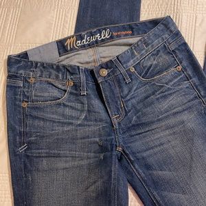 Madewell jeans. Size 24. Mid rise skinny.